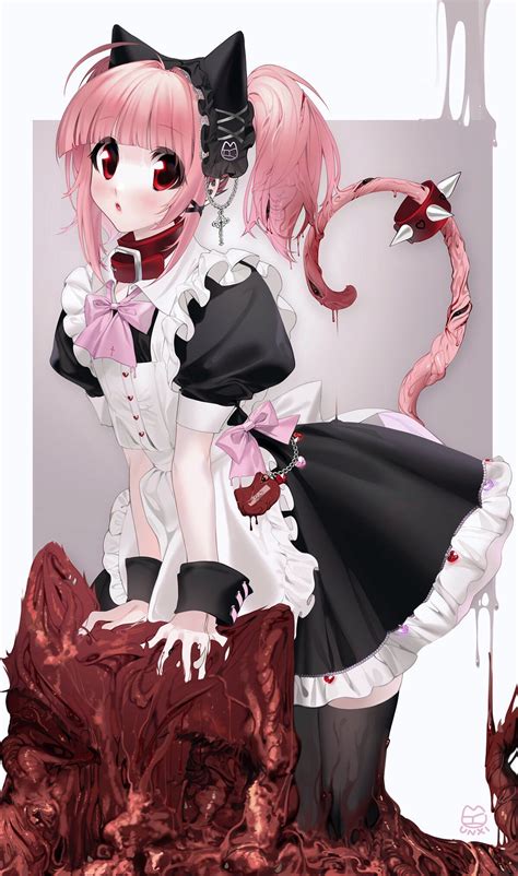 Pin on ૮ . ̫ . ა | Pink blood, Candy gore, Kawaii art