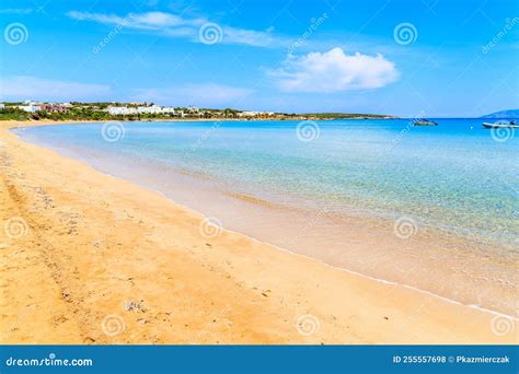 View of Beautiful Sandy Santa Maria Beach with Azure Sea Water on Coast ...