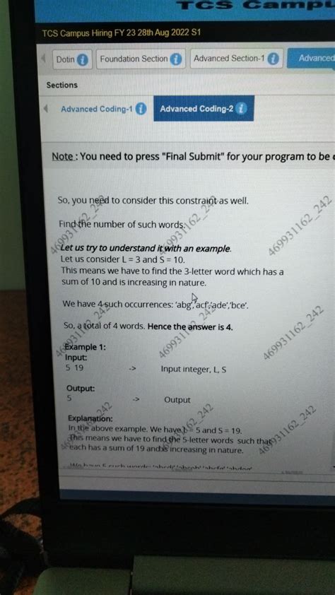 TCS NQT || Coding Question and Solution || 28th August || 2022 || Set ...