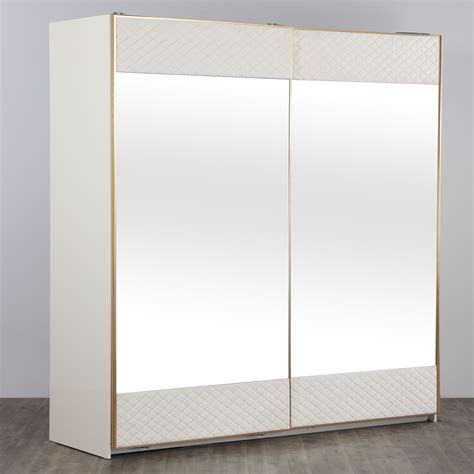 Buy Paris 2-Door Sliding Wardrobe with Mirror - White from Home Centre ...