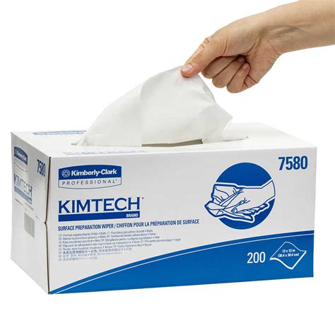 KIMTECH PREP* Surface Preparation Wipers / Flat Sheet / White / 30.4 cm ...