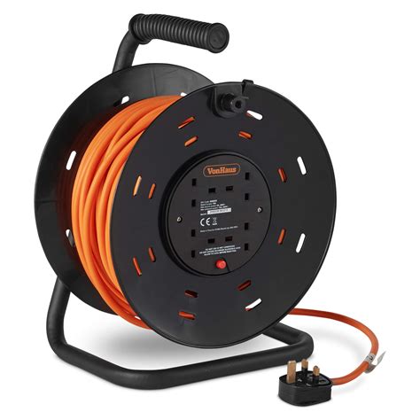 Buy VonHaus Extension Lead - 50 Meter Extension Cable with 4 Socket ...