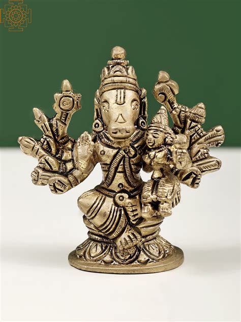 Bungalow Rose Small Varaha Avatara of Vishnu with Devi Lakshmi | Wayfair