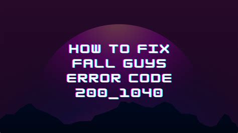 Image result for Fall Guys Error Fix
