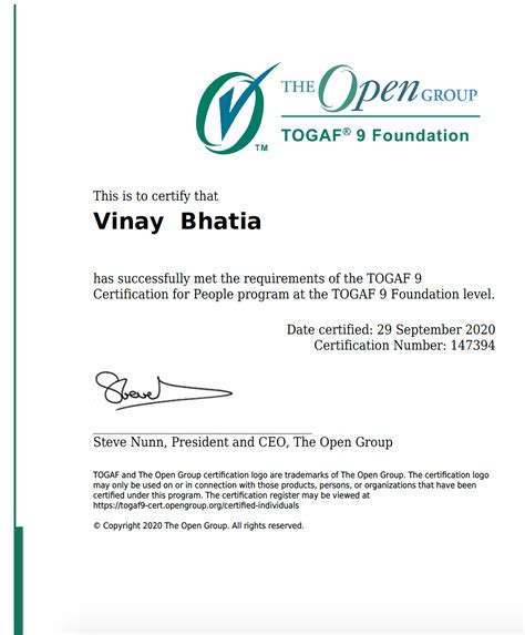 Image result for TOGAF Certification