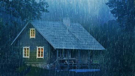 舒缓的雨声睡觉 - 在 3 分钟内立即入睡 和 美丽的大雨和可怕的雷声 在风景如画的小路上 - Rain sounds for ...