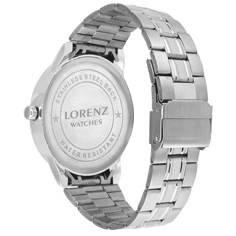 Lorenz Stainless Steel Watch for Men (Silver, Green) | Mk-2090W ...