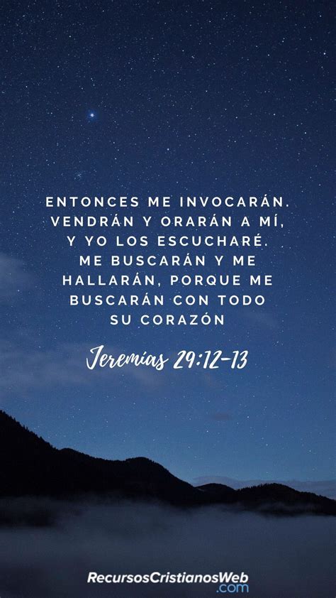 Versículos Bíblicos sobre la Oración - Jeremías 29:12-13 | Versículos ...