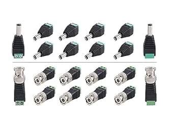 VRCT DC Power Connectors, CCTV Camera Screw Type, Green, Pack of 10 ...
