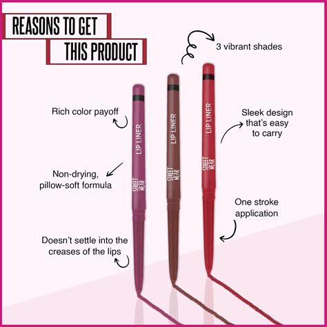 Lip Liner Online - Smudgeproof Lipstick Liner Pencil – StreetWear Cosmetic