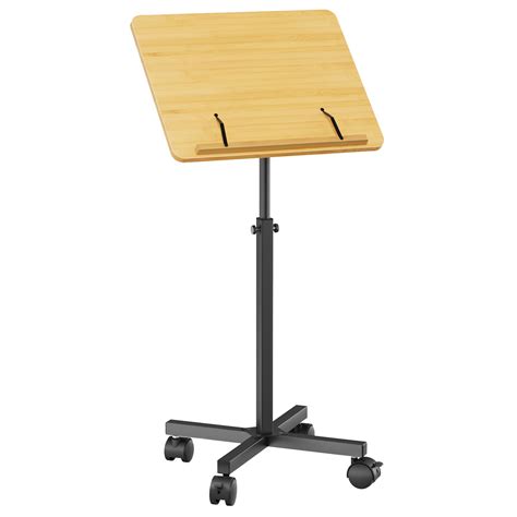 Snapklik.com : Rolling Podium Stand For Teachers Classroom Lecture ...