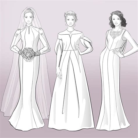 Pattern for Wedding Dress