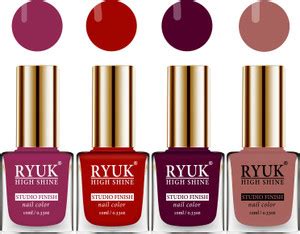 RYUK Gel Shine Long Lasting Glossy Nail Polish 2110202429 Multicolor ...