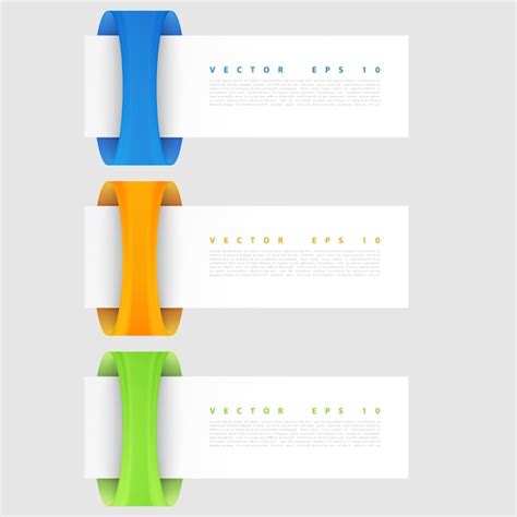 Vector banners set. modern spiral banner. | Free Vector