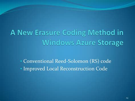 Image result for Erasure Coding Presentation