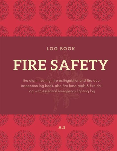 Buy Fire Safety Log Book: Fire Safety Control Risk Assessment A4 Record ...