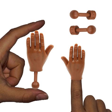 Buy Dark Skin Tone Tiny Hands (High Five Mini Pack) Left & Right Hand ...