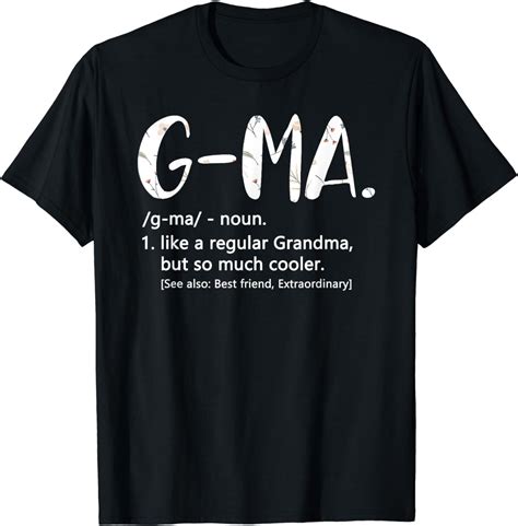G-Ma Shirts for Women Mothers Day idea Cute Grandma G-Ma T-Shirt ...