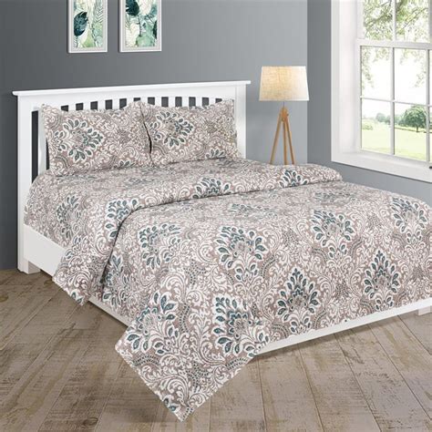 Buy SWAYAM Pastel Vogue-Multicolour Ethnic Printed Cotton Double ...