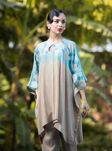 Blue Bliss Dress for Women | Kashmiri Kaftan dress for Women Online ...