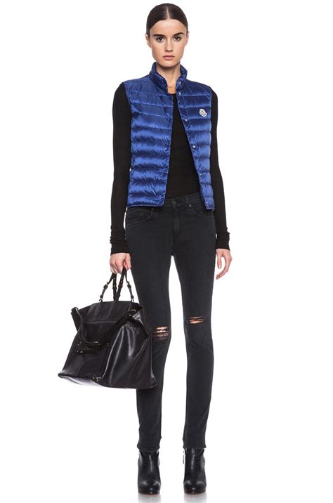 Moncler Liane Polyamide Vest in Royal | FWRD