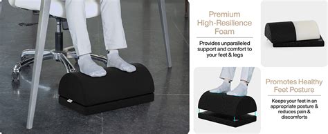 FOVERA Foot Rest for Office Desk High Resilience Foam Under Desk Pillow ...