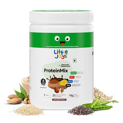 Little Joys ProteinMix Nutrition Powder (10g Protein) for Kids (7-12 ...