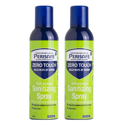 PERISAFE Zero Touch Multipurpose Sanitizing Spray 300ml / 225g (Pack of ...