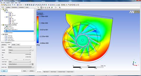 Fluent Fan Inlet Tutorial 的图像结果