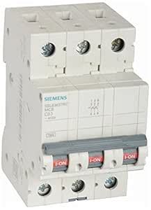 Buy Siemens Plastic 63A 3 Pole Miniature Circuit Breaker (White and ...