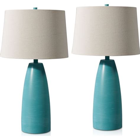 Costello Set of 2 Table Lamps - Blue | Value City Furniture