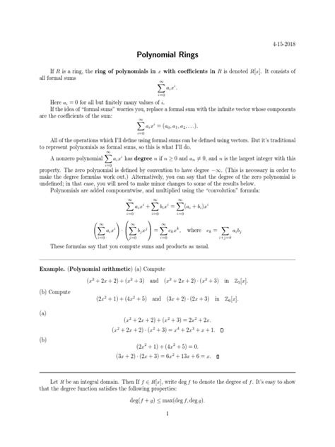 Image result for Ring Matriks Polinomial