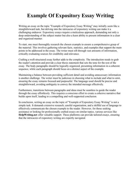 Image result for Expository Essay Writing Samples
