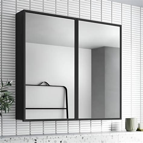 Plantex Aluminium Framed Bathroom Mirror with Storage/Double Door Heav ...
