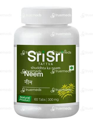 Sri Sri Tattva Neem 300 Mg Tablet 60 - Uses, Side Effects, Dosage ...