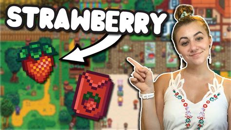 How to get Strawberries & Strawberry Seeds in Stardew Valley - YouTube