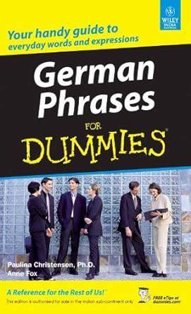 Buy German Phrases for Dummies Book Online at Low Prices in India ...