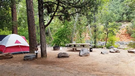Manzanita Campground north of Sedona Arizona AZ