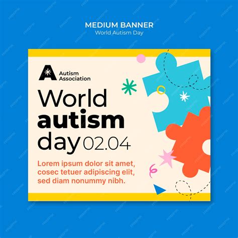 Free PSD | Autism day awareness template