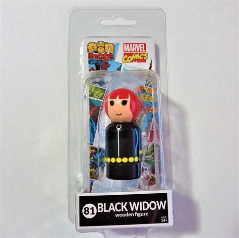 Buy Bif Bang Pow! Black Widow Pin Mate Wooden Figure Online at Low ...