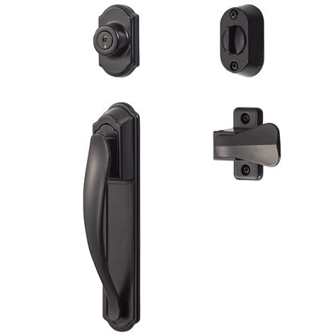 Ideal Security Door Handle With Keyed Deadbolt For Storm Screen ...