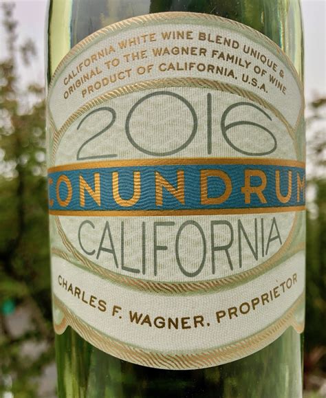 Conundrum White Blend - if unique is what you seek - Pat The Wine Guy