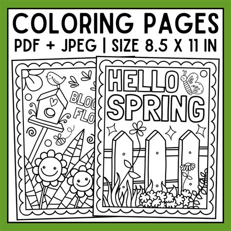 Spring Coloring Pages | Spring Coloring Sheets | Spring Break Coloring Pages | Made By Teachers