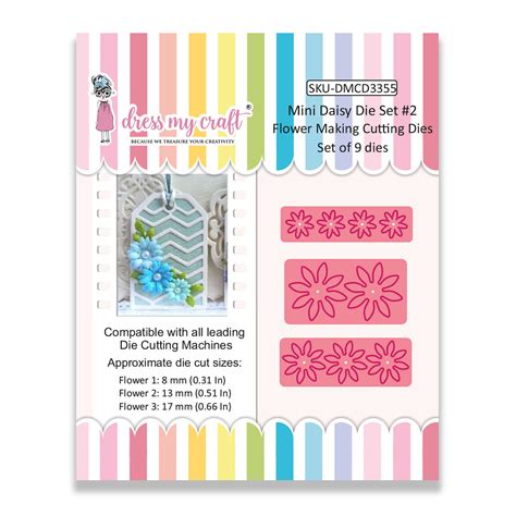 Mini Daisy Die Set #2 - Flower Making Cutting Dies – CRAFTERS CORNER