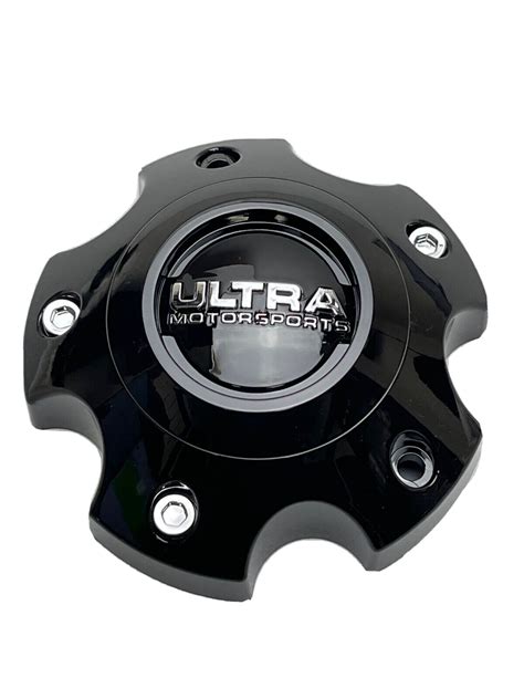 Ultra Motorsports Gloss Black 5 Lug Wheel Center Cap 89-9755 C812203 | eBay