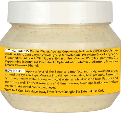 Buy ROOTS & STEMS VITAMIN C SKIN WHITENING FACIAL SCRUB FOR LIGHTENING ...