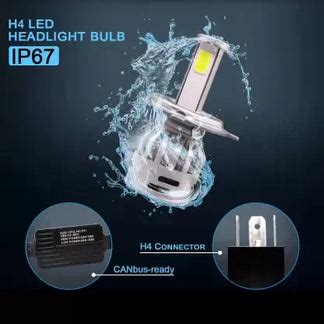 Buy HJG Bike LED Headlight Bulb Online INDIA At Rs 749/- | H4 50W For ...