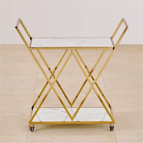 Buy Bianca Serving Trolley - Gold from Home Centre at just INR 15998.0