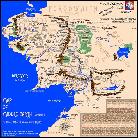 The Map of Middle Earth