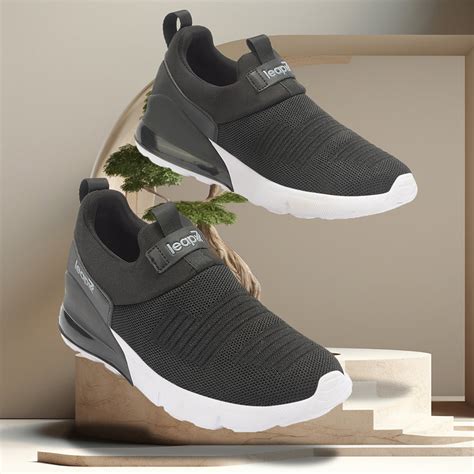 Buy Leap7x Non Lacing Black Casual Slip on Shoes For Women TRISK-01 By ...